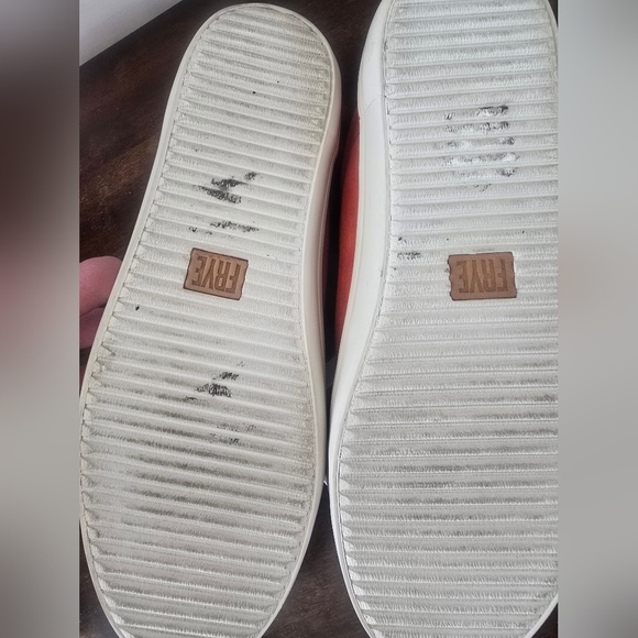 Orange Suede Leather Sneakers - Picture 4 of 6